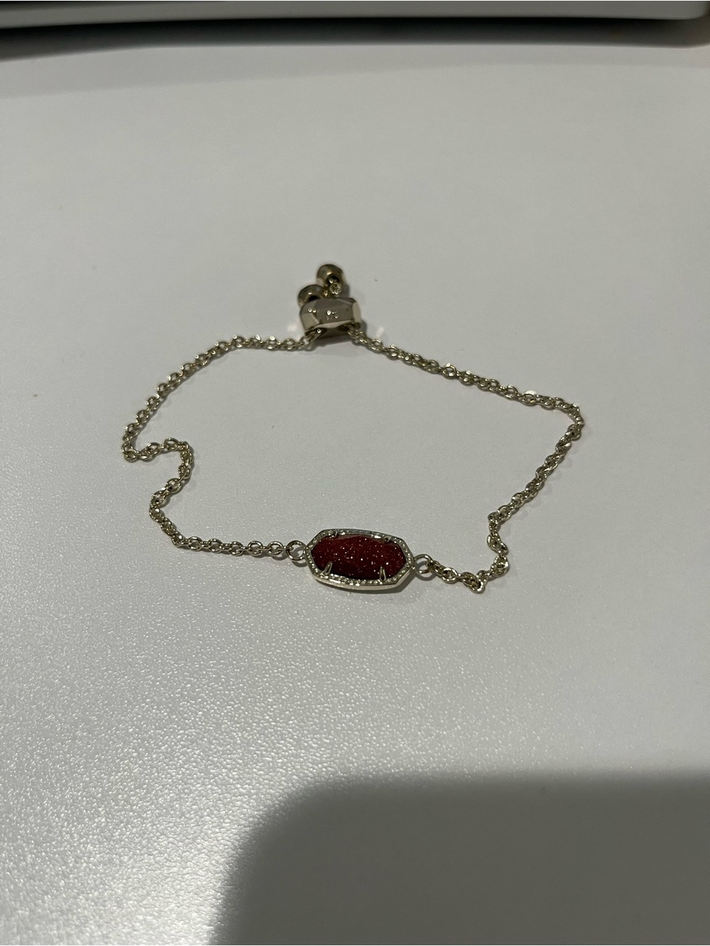Kendra Scott Adjustable Gold Chain Bracelet with Stone Accent